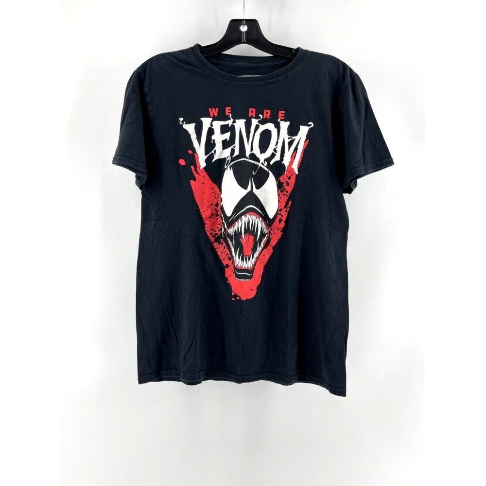 Marvel Comics Men's Venom Graphic Tee T Shirt Black Superhero Size Medium